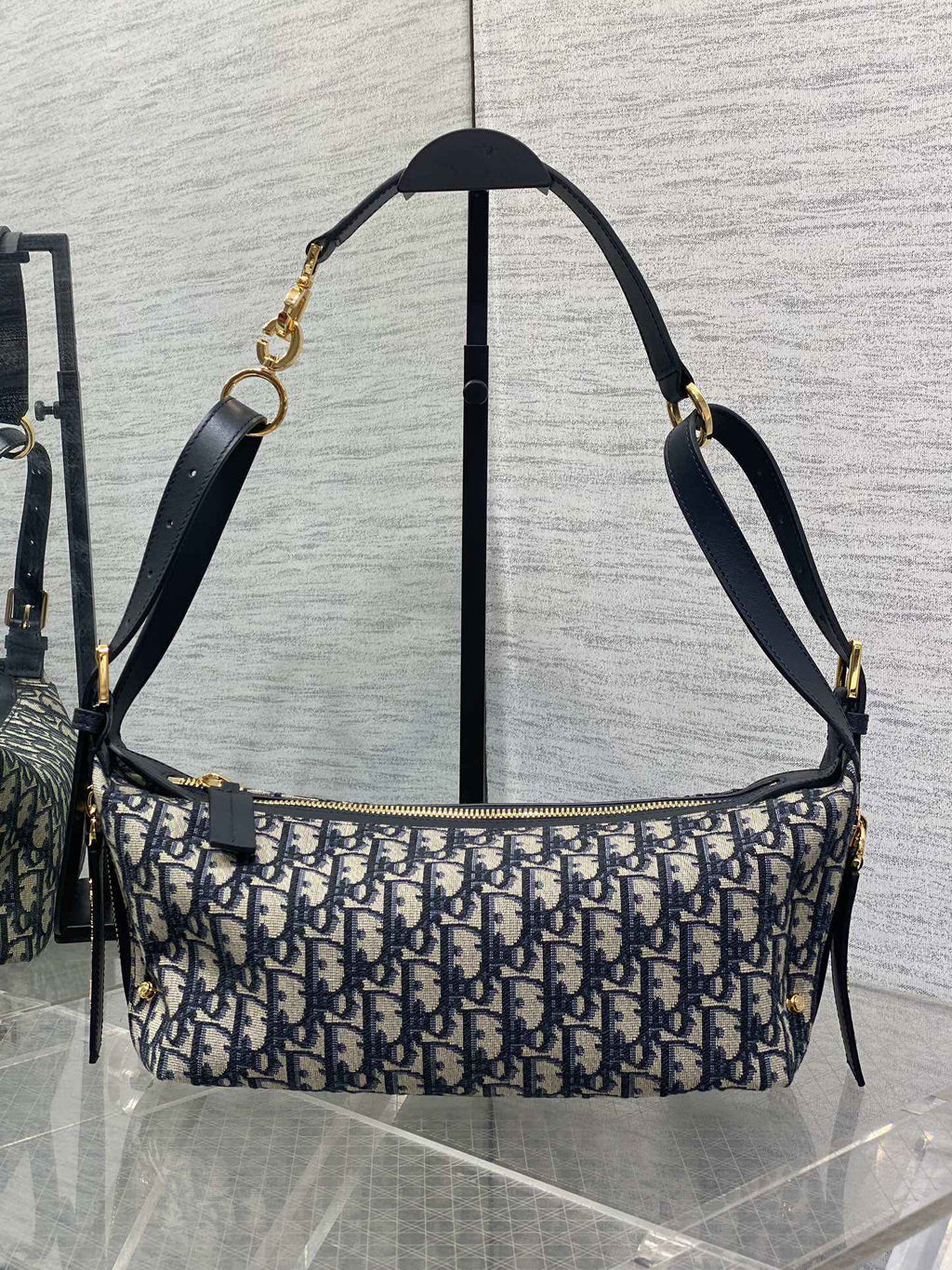Small D-Journey Bag - M2416 - Blue Dior Oblique Jacquard - Default Title - View 2