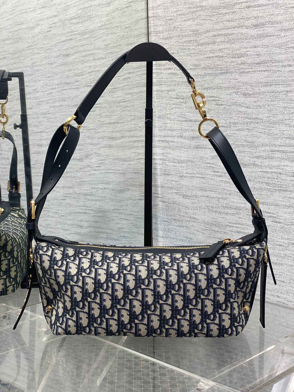Small D-Journey Bag - M2416 - Blue Dior Oblique Jacquard - Default Title - View 3