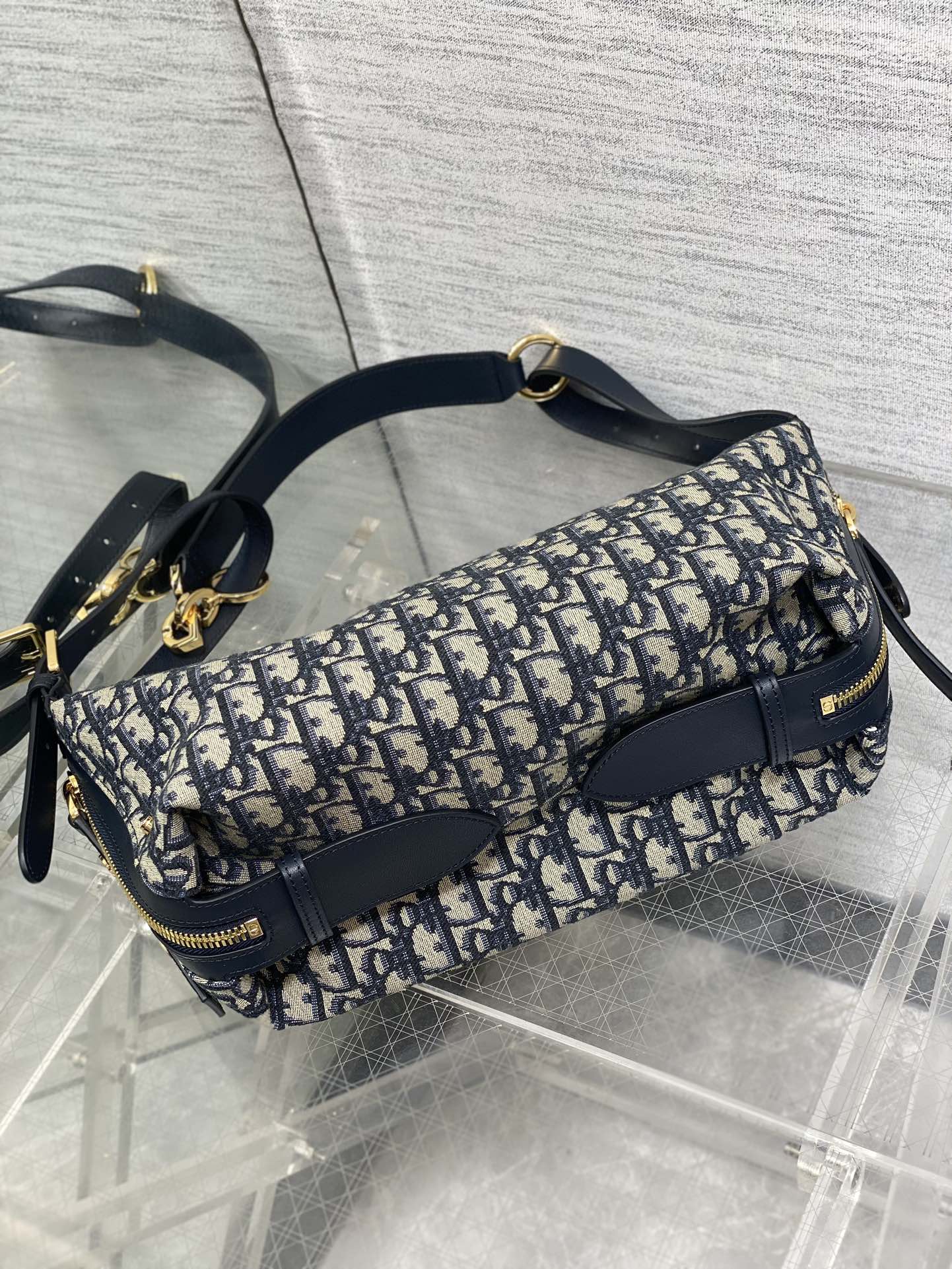 Small D-Journey Bag - M2416 - Blue Dior Oblique Jacquard - Default Title - View 8