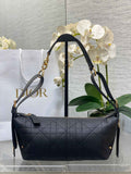 Small D-Journey Bag - M2416 - in Vintage Smooth Calfskin - Black Flat Macrocannage - Default Title - View 1