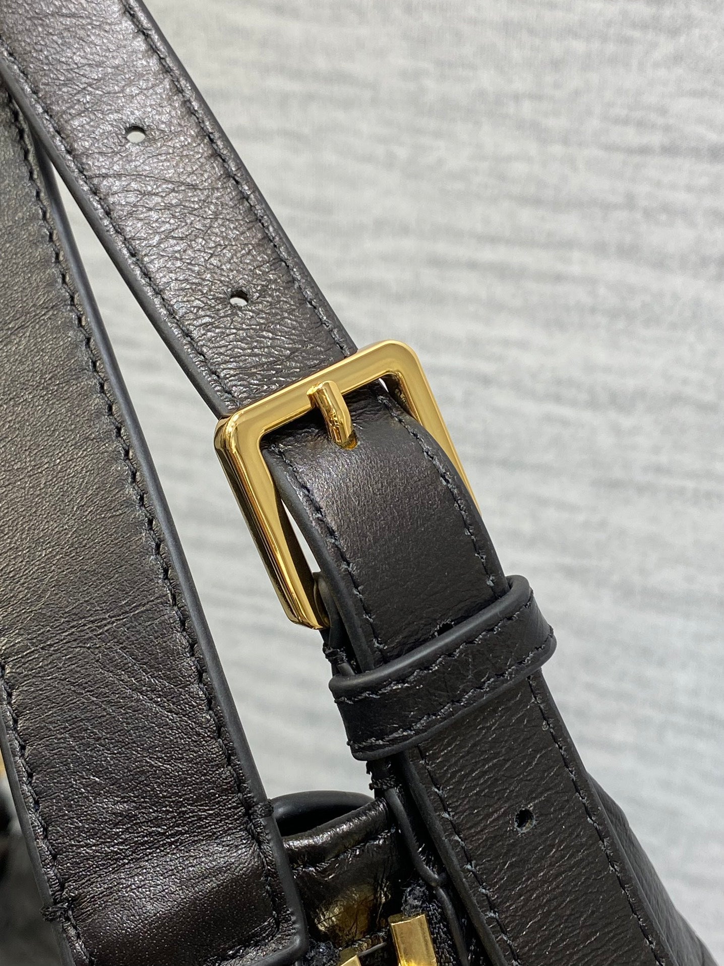 Small D-Journey Bag in Vintage Smooth Calfskin - M2416 - Black Flat Macrocannage - Default Title - View 7