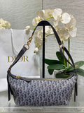 D-Journey Small Bag M2416 – Gray Denim Dior Oblique Jacquard - Default Title - View 1