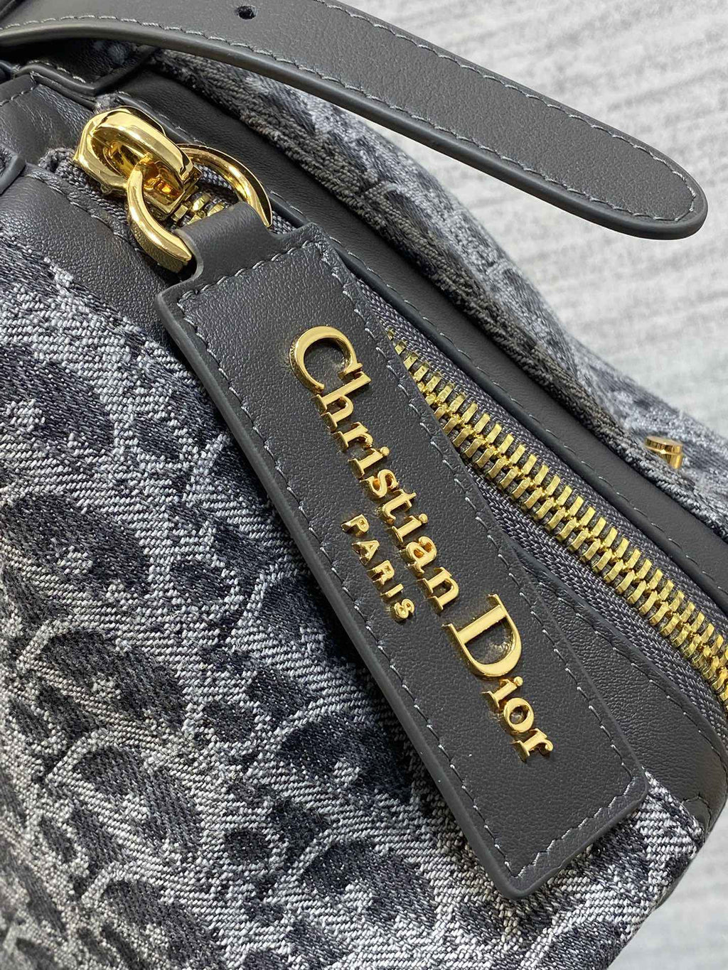 D-Journey Small Bag M2416 – Gray Denim Dior Oblique Jacquard - Default Title - View 3