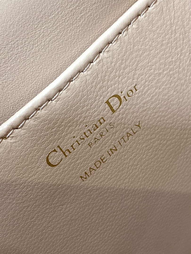 Small Dior Caro Backpack M6302 Powder Pink Macrocannage Lambskin - Default Title - View 10