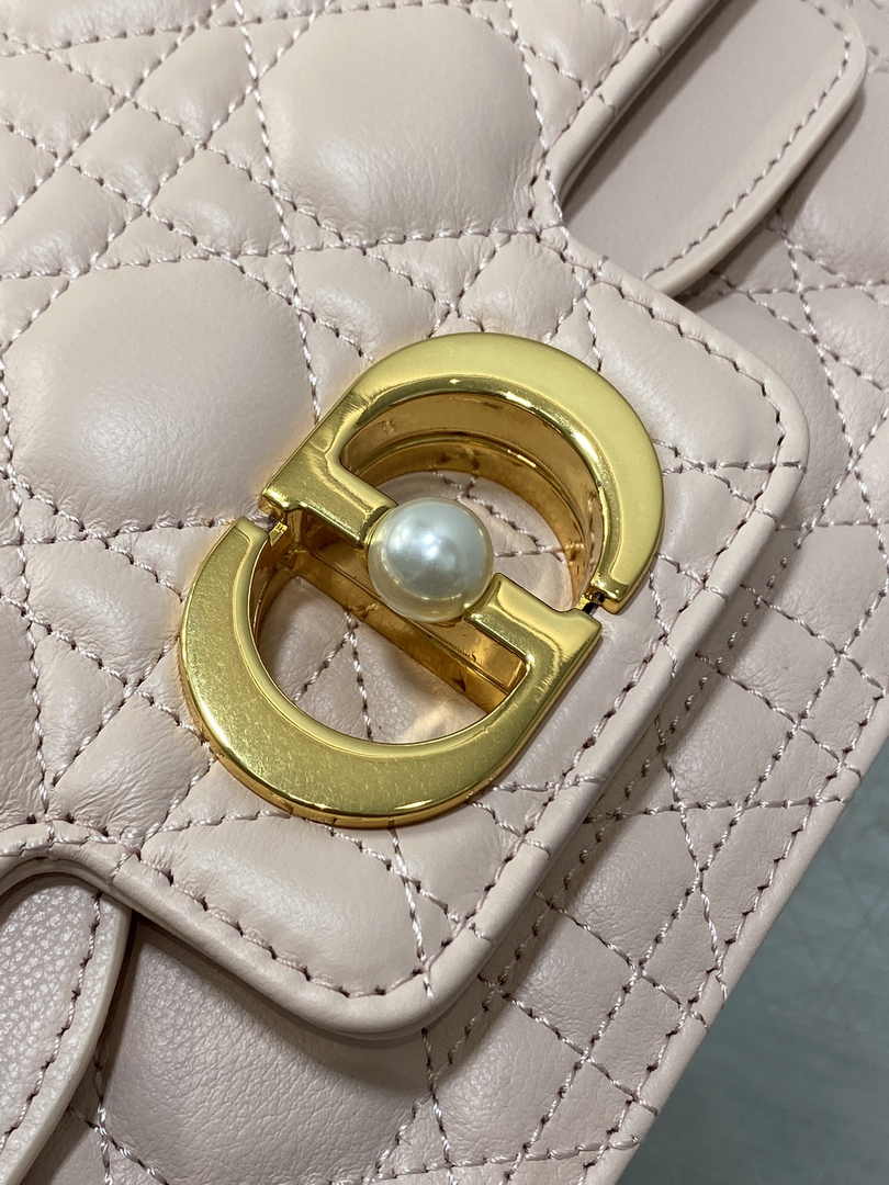 Small Dior Jolie Top Handle Bag M9271 Pink Calfskin - Default Title - View 9