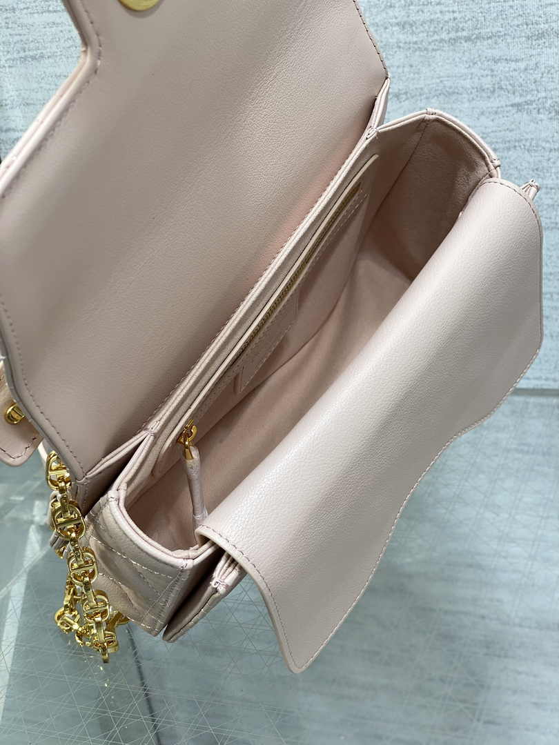 Small Dior Jolie Top Handle Bag M9271 Pink Calfskin - Default Title - View 6