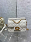 Small Dior Jolie Top Handle Bag M9271 White Calfskin - Default Title - View 1