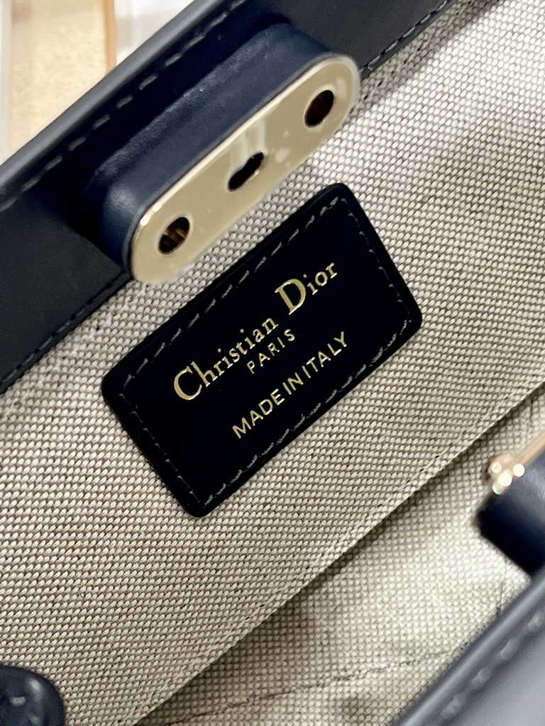 Small Dior Key Bag M1844 Blue Oblique Jacquard