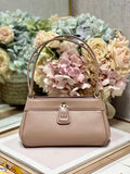 Small Dior Key Bag M1844 Light Pink Box Calfskin