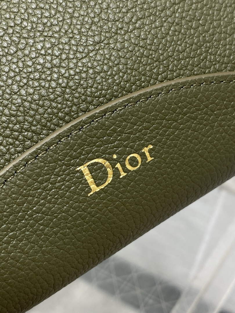Small Dior Médaillon Bucket Bag - Green Grained Calfskin M1531 - Default Title - View 4