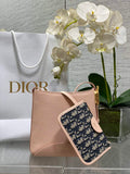 Small Dior Médaillon Bucket Bag - Light Pink Grained Calfskin M1531 - Default Title - View 1