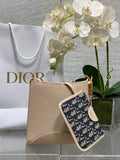 Small Dior Médaillon Bucket Bag - Apricot Grained Calfskin M1531 - Default Title - View 1