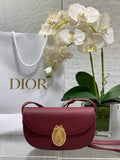 Small Dior Médaillon Flap Bag – Red Grained Calfskin M3919