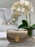 Small Dior Médaillon Flap Bag – Gray Grained Calfskin M3919