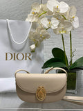 Small Dior Médaillon Flap Bag – Beige Grained Calfskin M3919