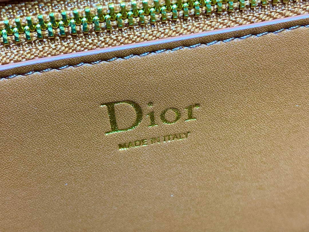 Medium Dior Médaillon Flap Bag - Brown Grained Calfskin M3920