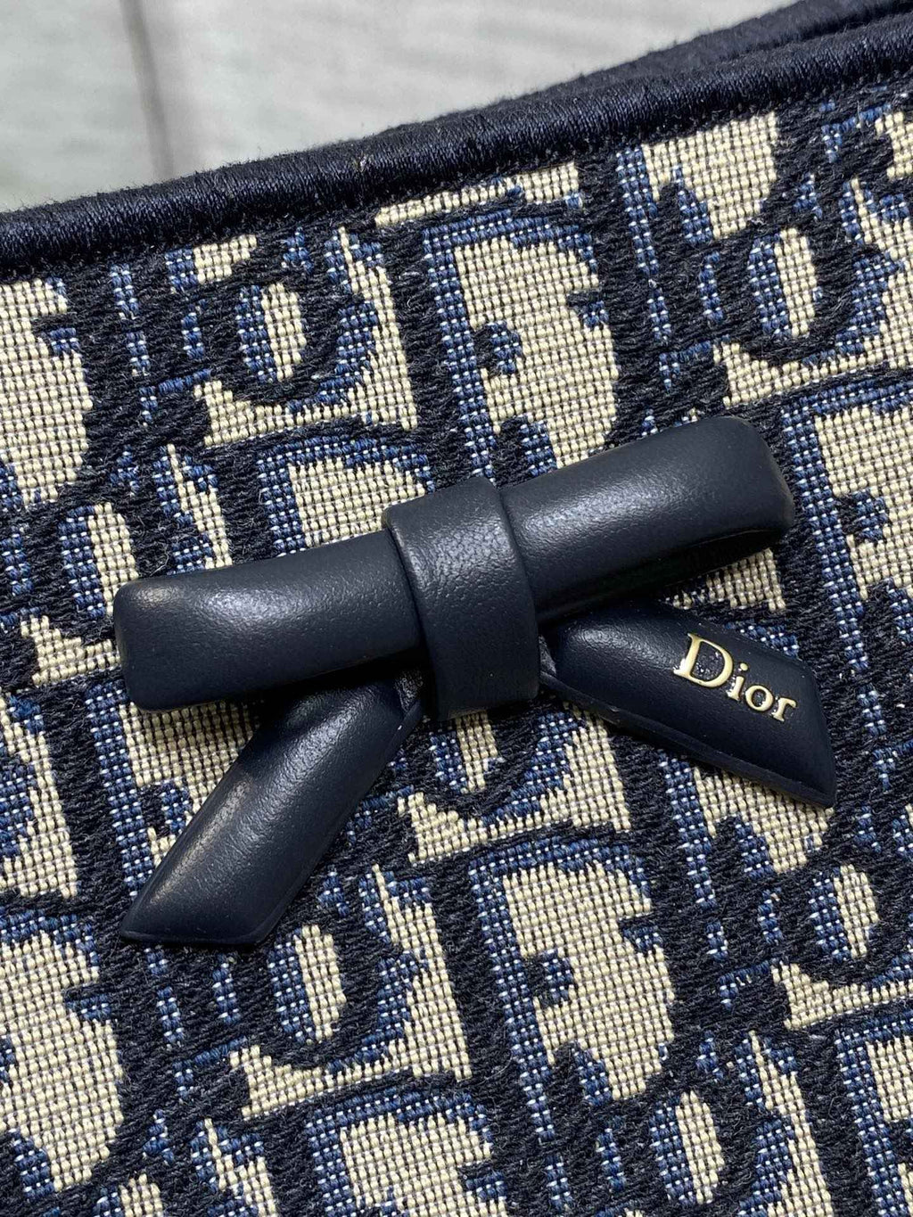 Small Dior Promenade Shopping Bag - M1410 -Blue Dior Oblique Jacquard - Default Title - View 3