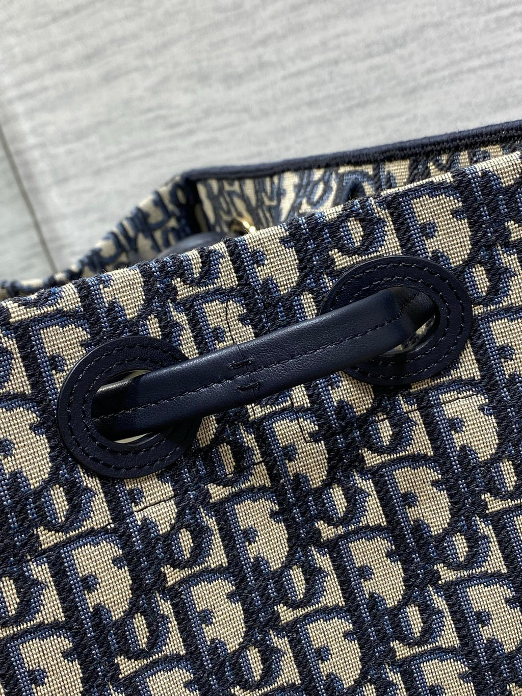 Small Dior Promenade Shopping Bag - M1410 -Blue Dior Oblique Jacquard - Default Title - View 6