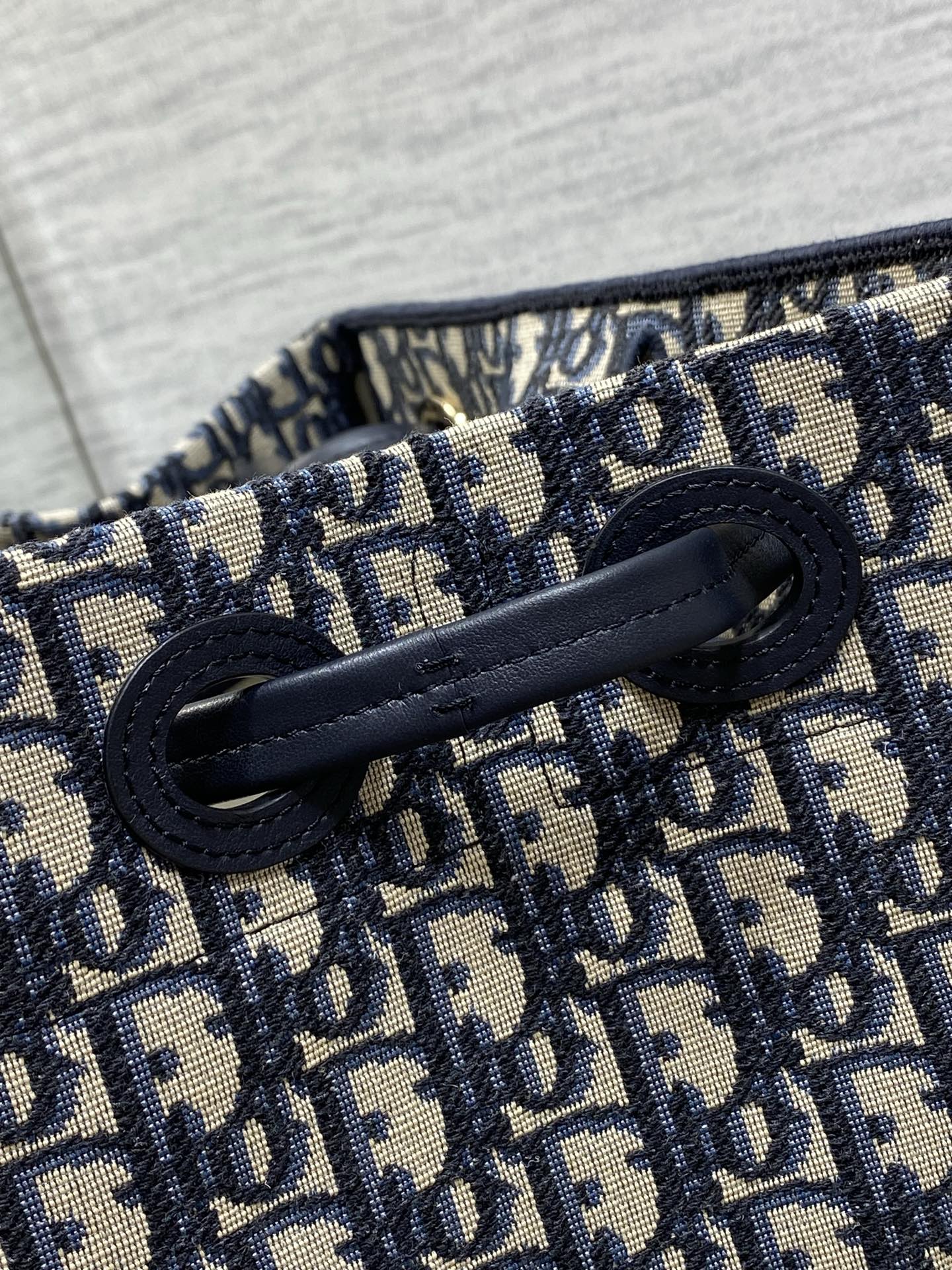Small Dior Promenade Shopping Bag - M1410 -Blue Dior Oblique Jacquard - Default Title - View 6