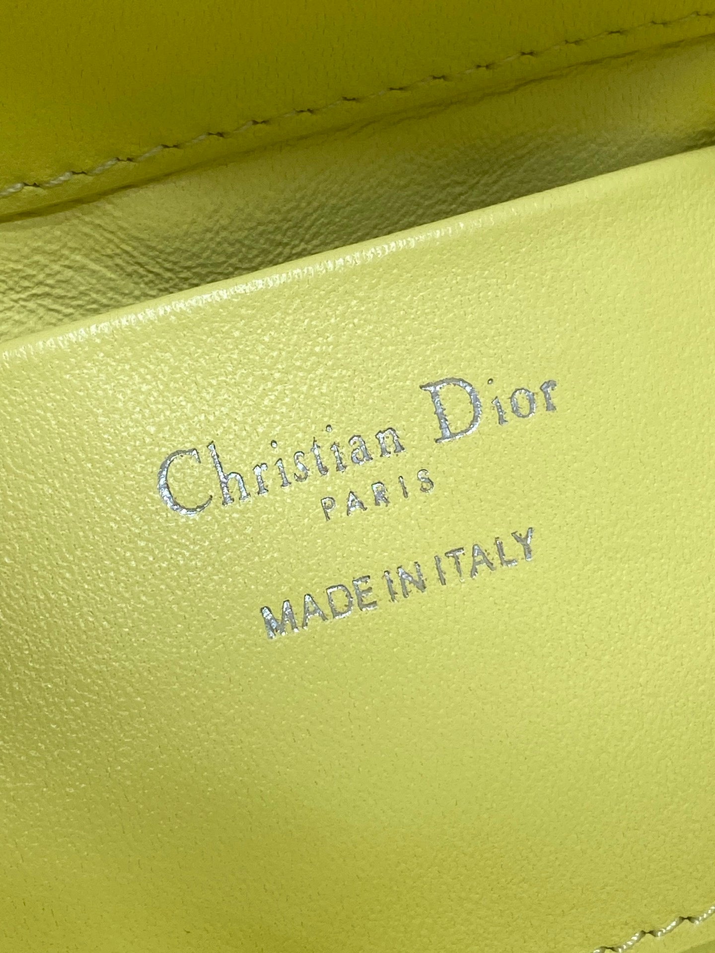 Small Dior Toujours Vertical Tote Bag - M2835 - Yellow Macrocannage Calfskin - Default Title - View 10