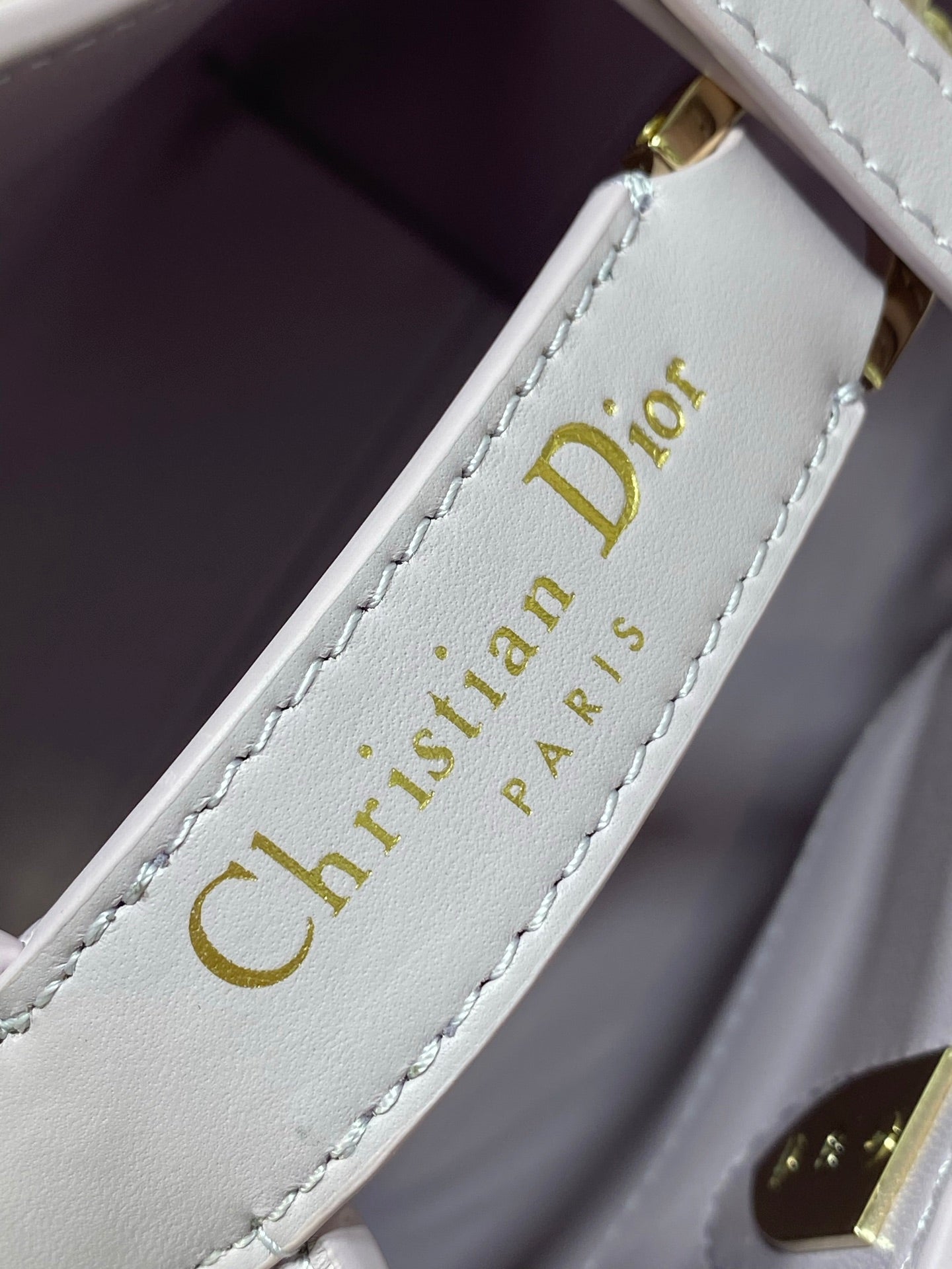 Small Dior Toujours Vertical Tote Bag - Purple Macrocannage Calfskin - M2835 - Default Title - View 5