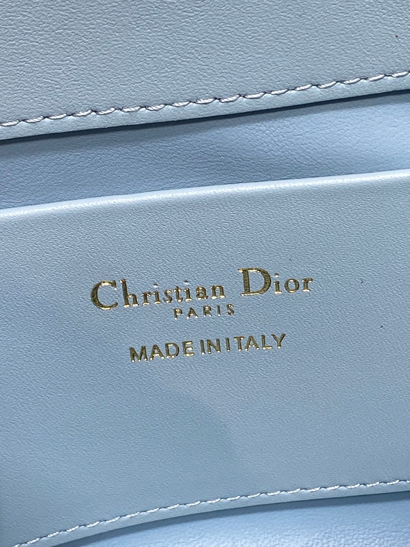 Small Dior Toujours Vertical Tote Bag – Sky Blue Macrocannage Calfskin – M2835 - Default Title - View 10