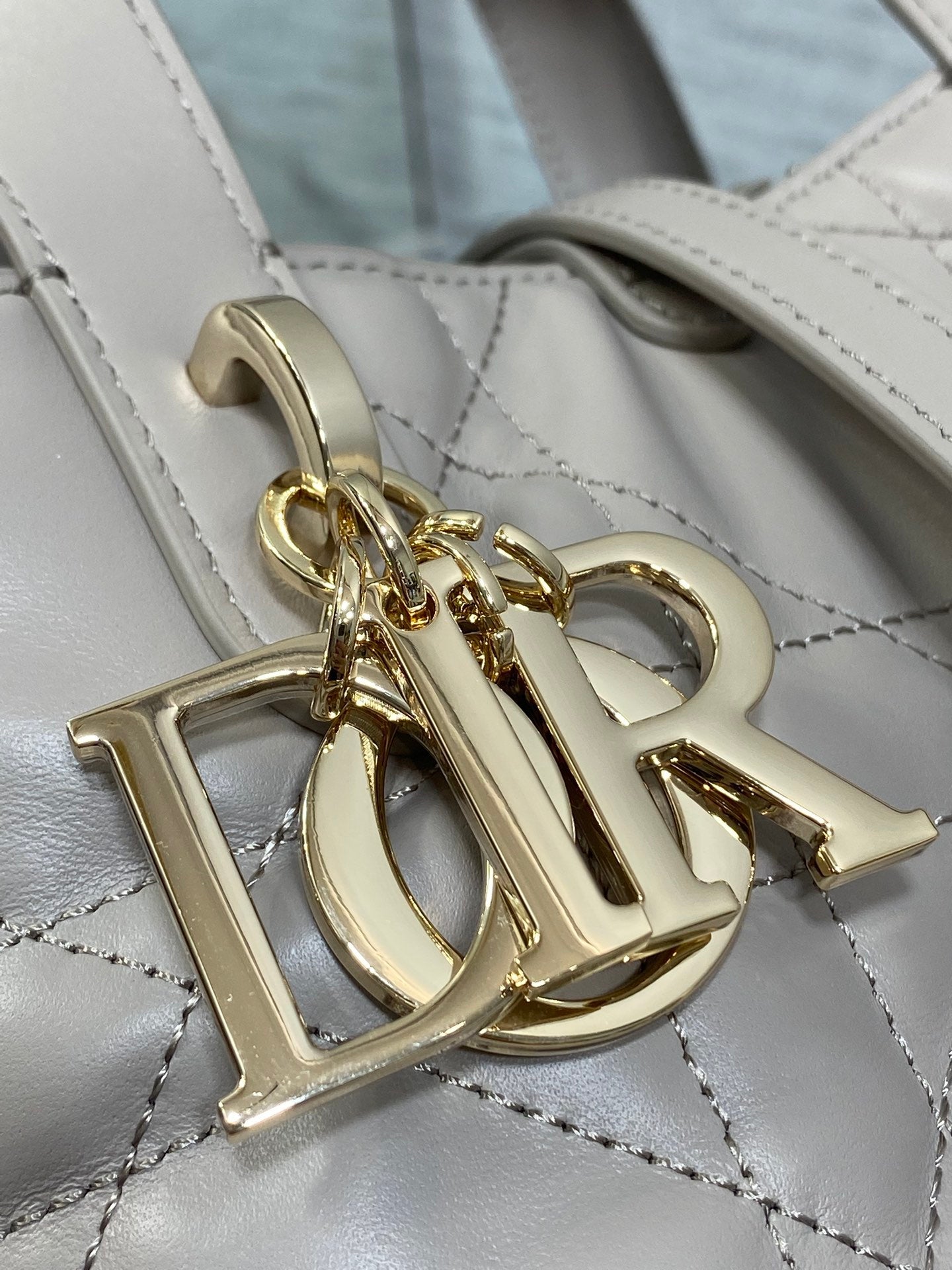 Dior Toujours Small Gray Vertical Tote – M2835 - Default Title - View 4