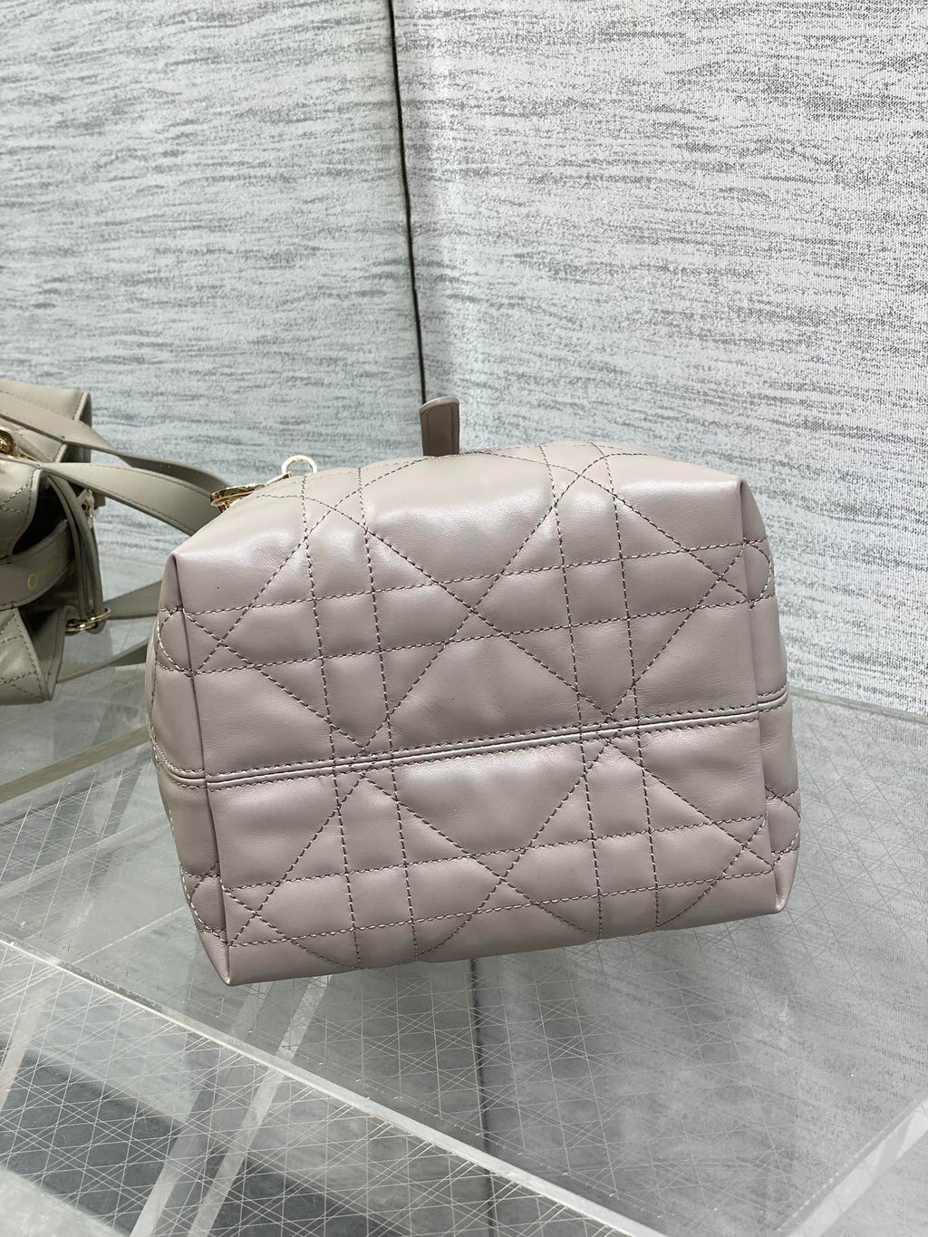 Dior Toujours Small Gray Vertical Tote – M2835 - Default Title - View 8