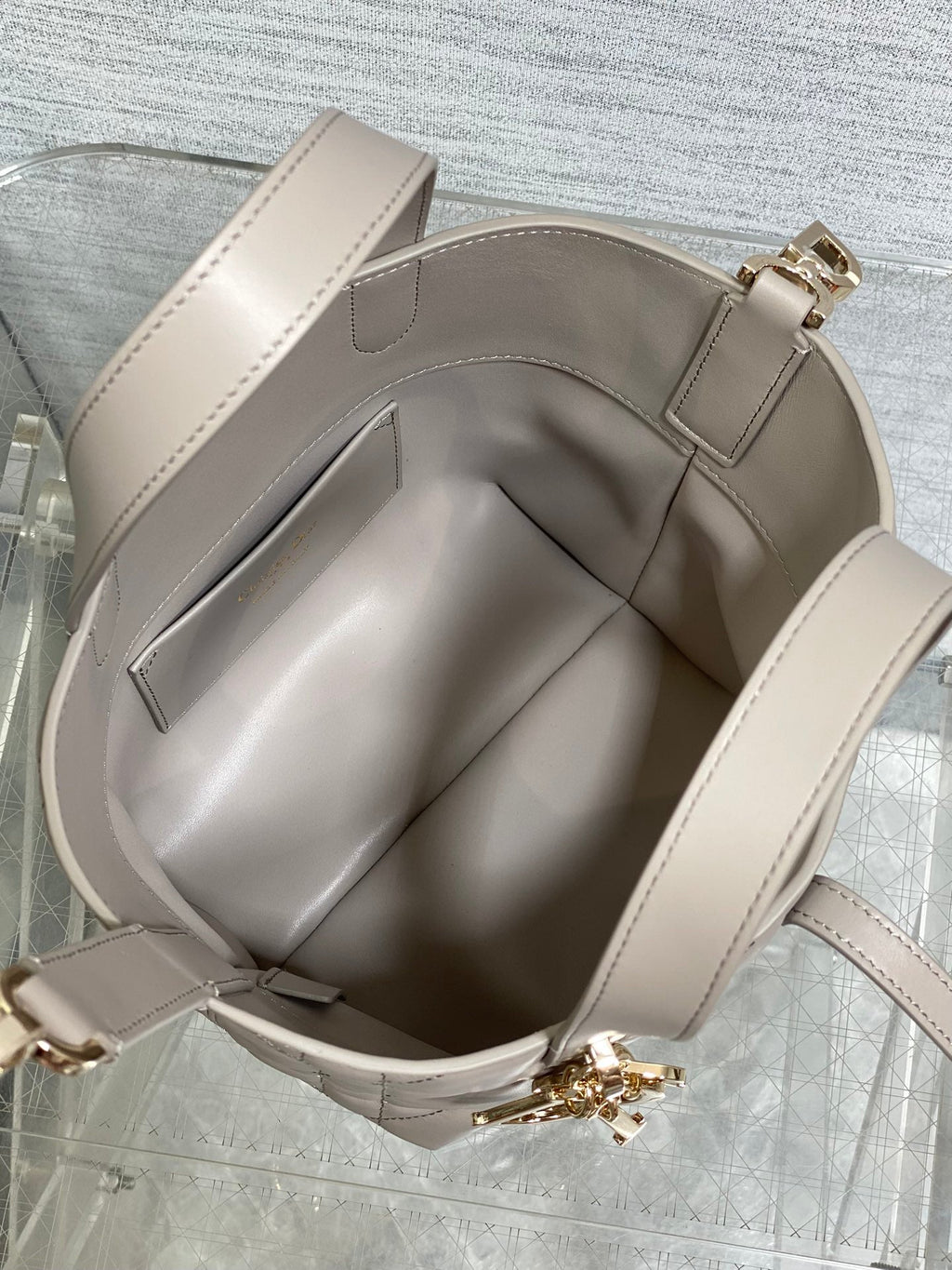Dior Toujours Small Gray Vertical Tote – M2835 - Default Title - View 9
