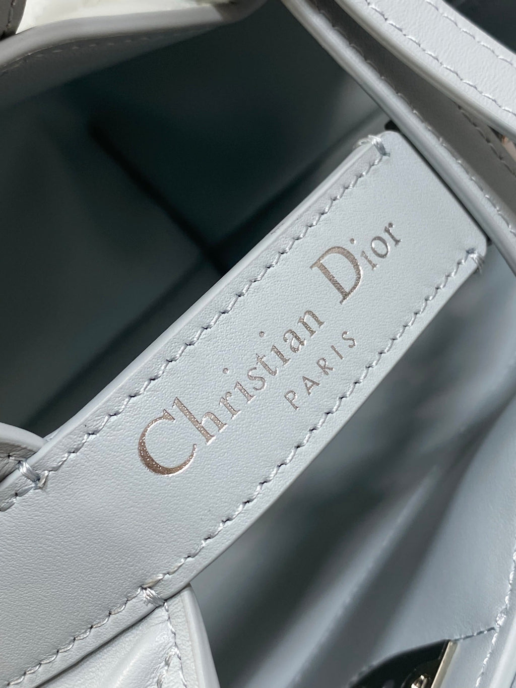 Dior Toujours – Small – Vertical Tote – Macrocannage Calfskin – Blue – M2835 - Default Title - View 6