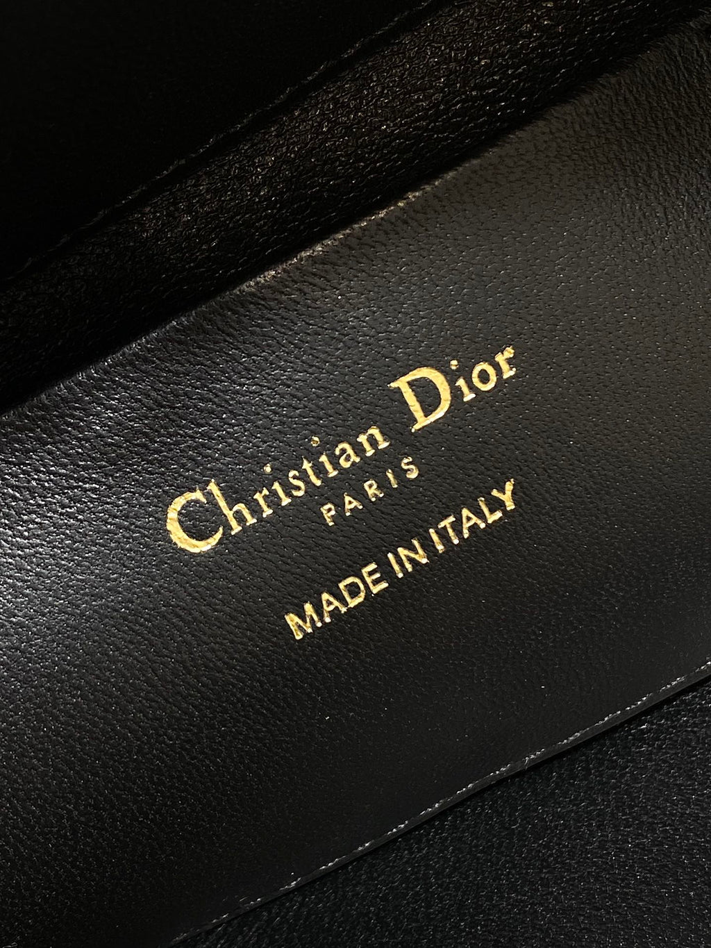 Small Dior Toujours Vertical Tote Bag -M2835 - Black Macrocannage Crinkled Calfskin - Default Title - View 10