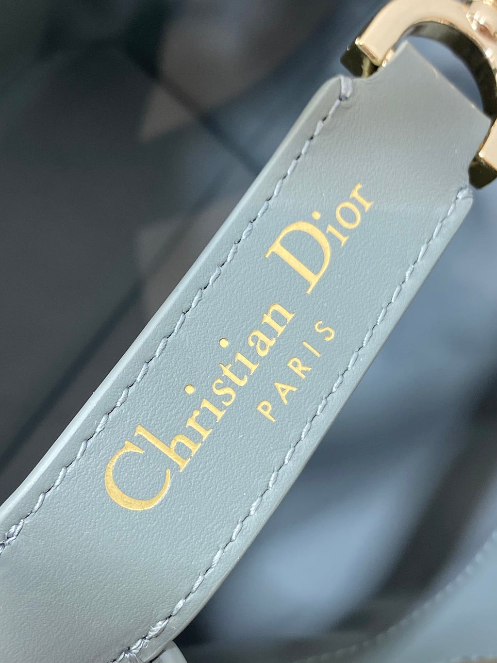 Small Dior Toujours Vertical Tote Bag – M2835 - Gray Macrocannage Calfskin - Default Title - View 7