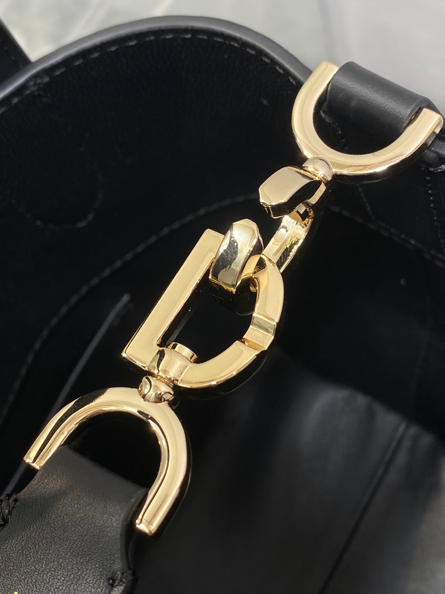 Small Dior Toujours Vertical Tote Bag - M2835 - Black Macrocannage Calfskin - Default Title - View 6