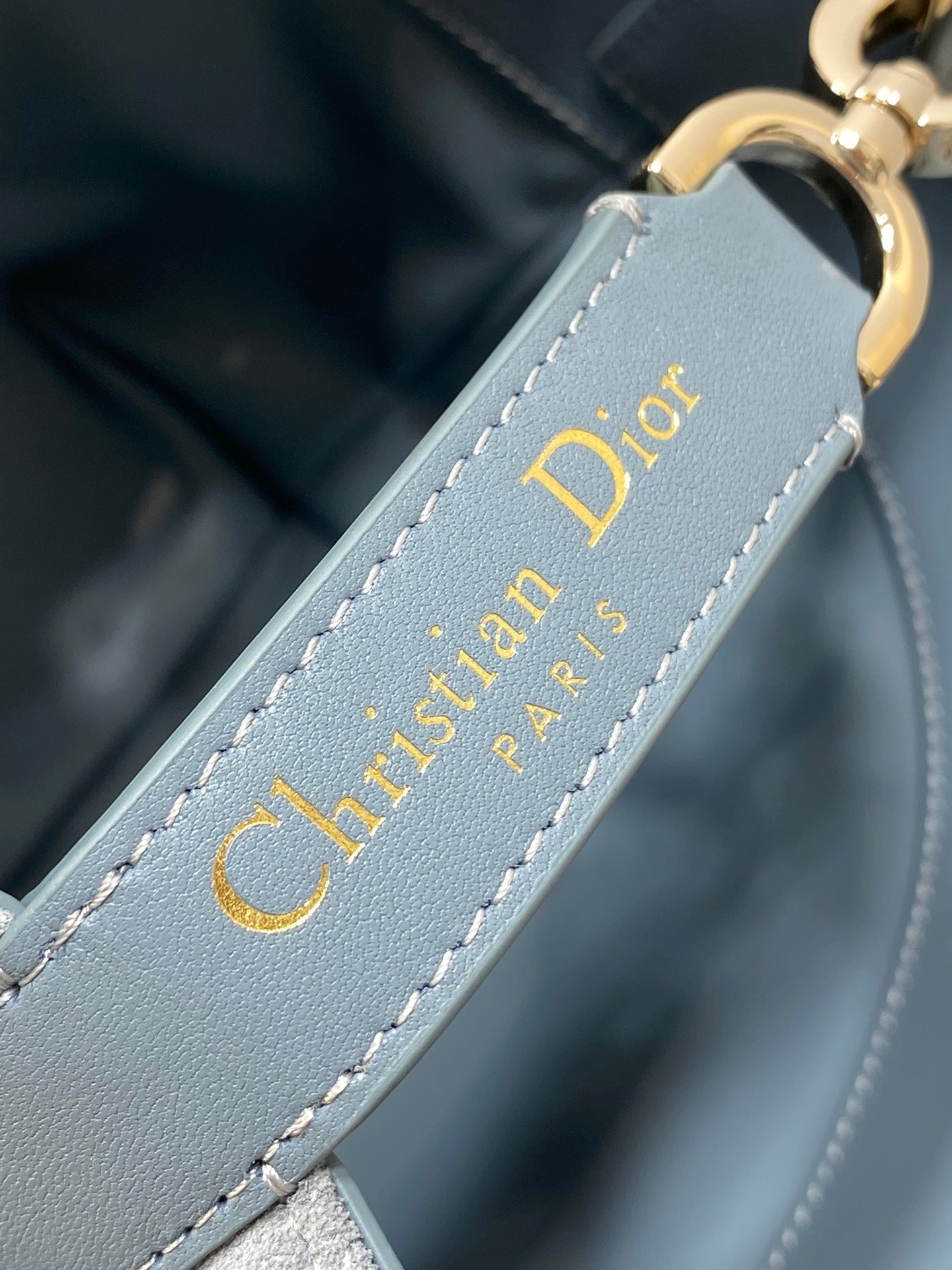 Small Dior Toujours Vertical Tote Bag – Gray Suede – M2835 - Default Title - View 6