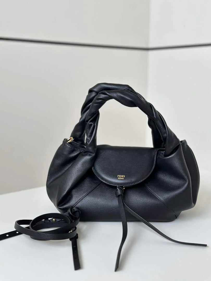Small Fendi Spy Bag, 8BR838 calfskin black - Default Title - View 1