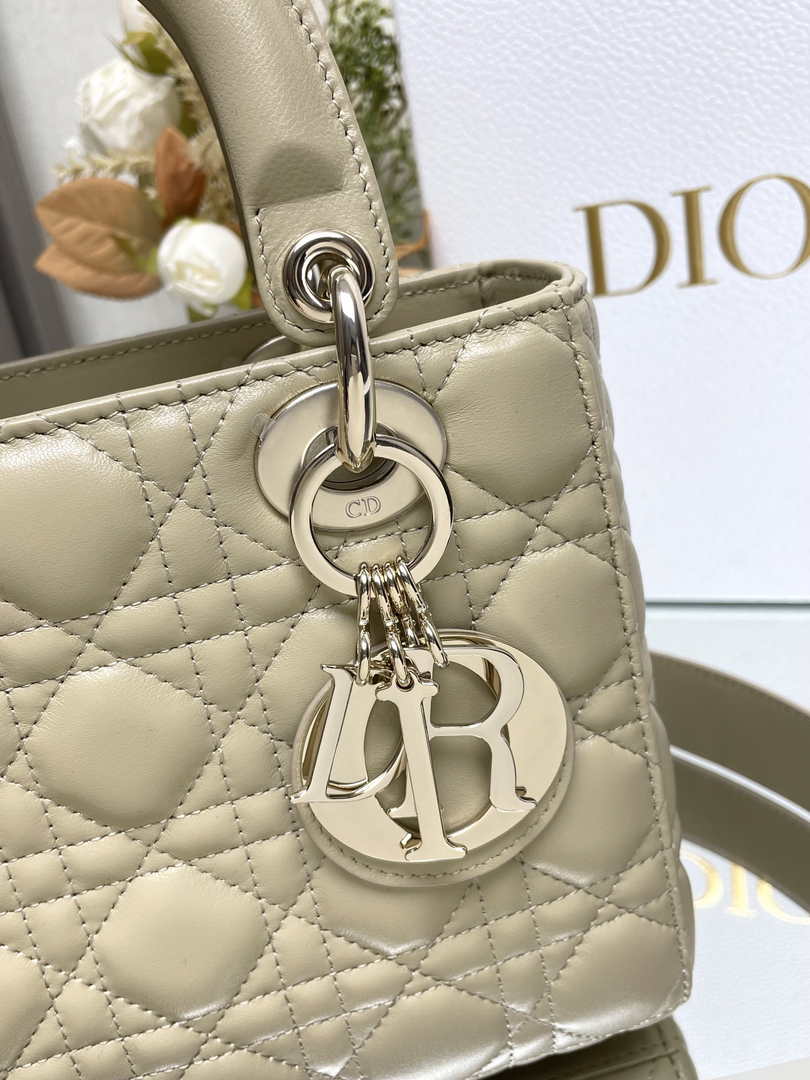Small Lady Dior Bag M0531 Apricot Cannage Lambskin - Default Title - View 2