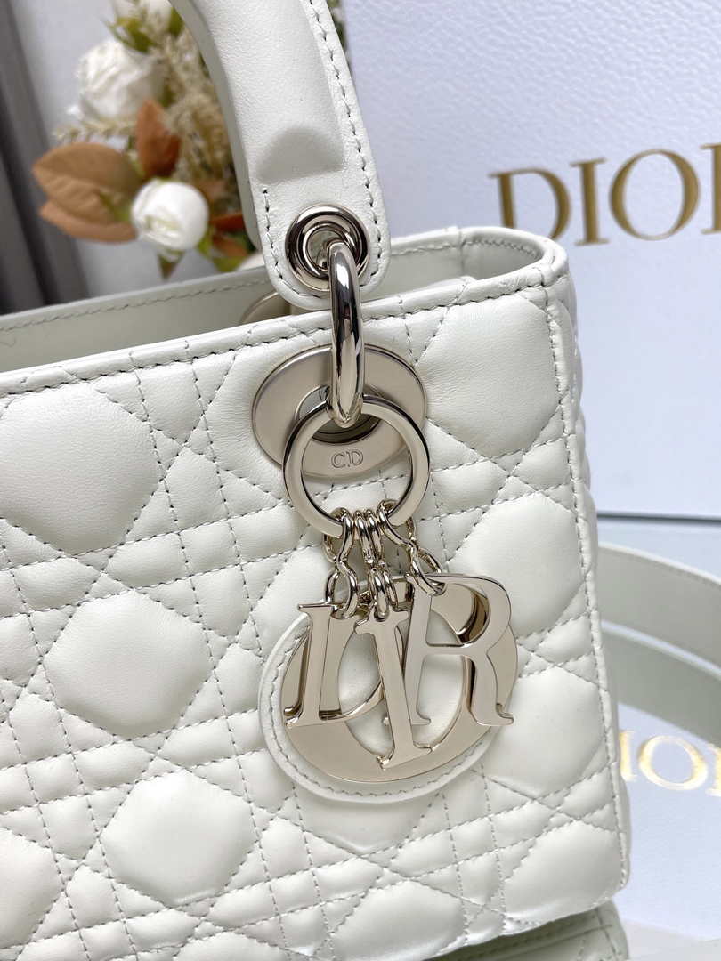 Small Lady Dior Bag M0531 Beige Cannage Lambskin - Default Title - View 2