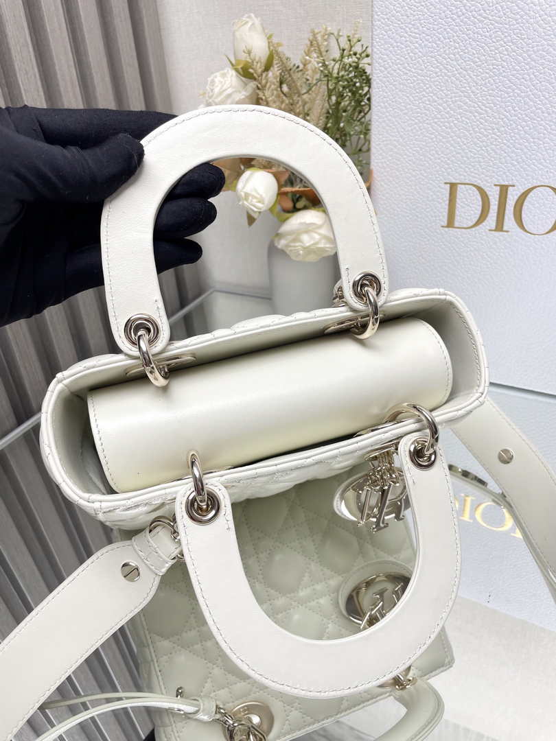 Small Lady Dior Bag M0531 Beige Cannage Lambskin - Default Title - View 6