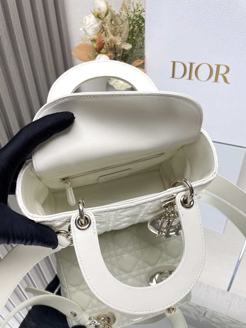 Small Lady Dior Bag M0531 Beige Cannage Lambskin - Default Title - View 8