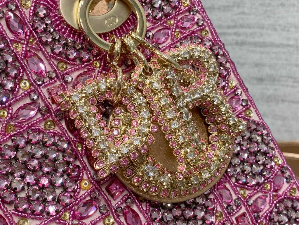 Small Lady Dior Bag M0531 Purple Calfskin - Default Title - View 7