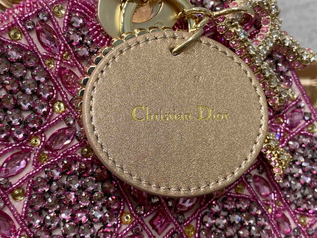 Small Lady Dior Bag M0531 Purple Calfskin - Default Title - View 8