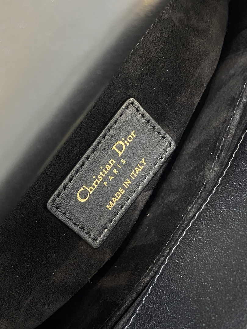 Small Lady Dior Bag M0538 Black Cannage Lambskin - Default Title - View 7