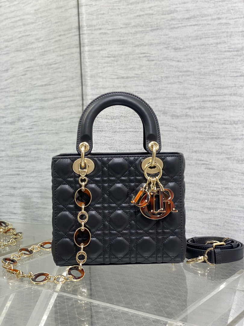 Small Lady Dior Bag M0618 Black Cannage Lambskin - Default Title - View 2