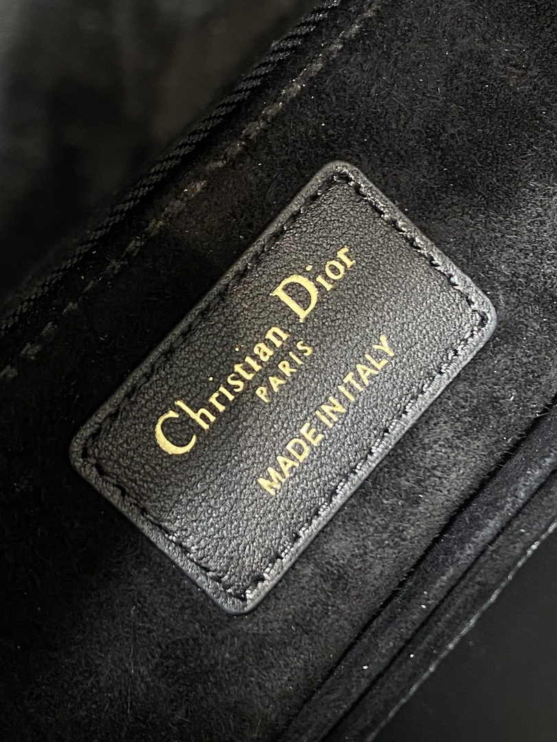 Small Lady Dior Bag M0618 Black Cannage Lambskin - Default Title - View 10