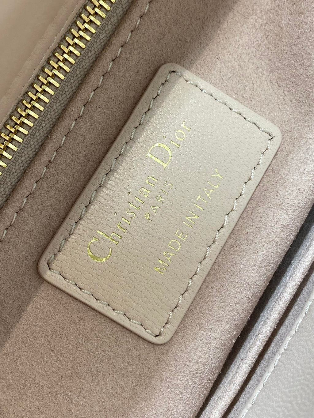 Small Lady Dior My ABCDior Bag M0538 Pink White Cannage Lambskin - Default Title - View 10