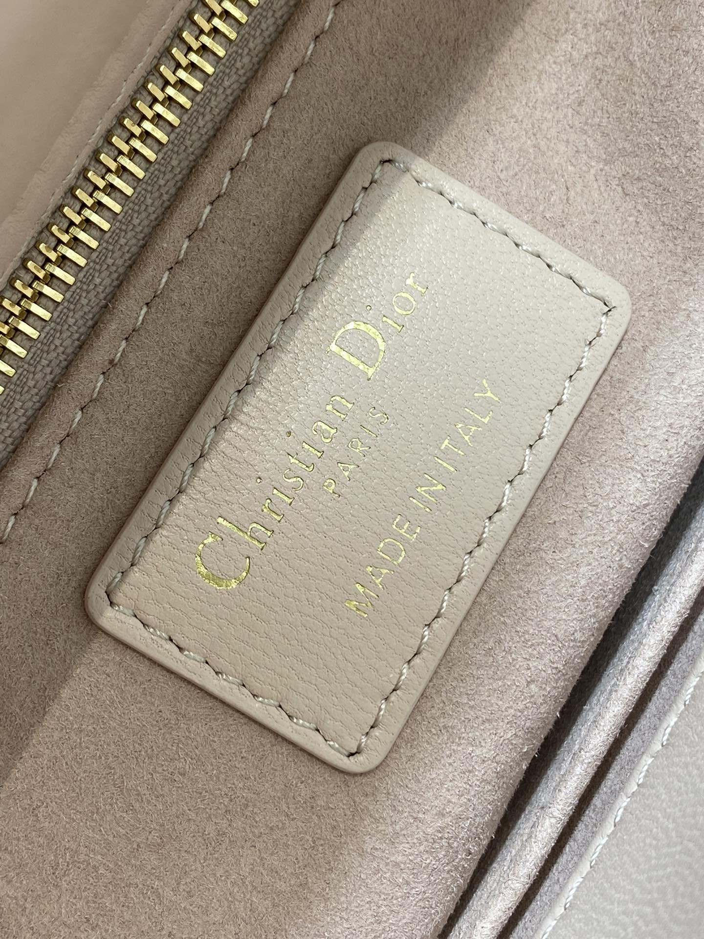 Small Lady Dior My ABCDior Bag M0538 Pink White Cannage Lambskin - Default Title - View 10