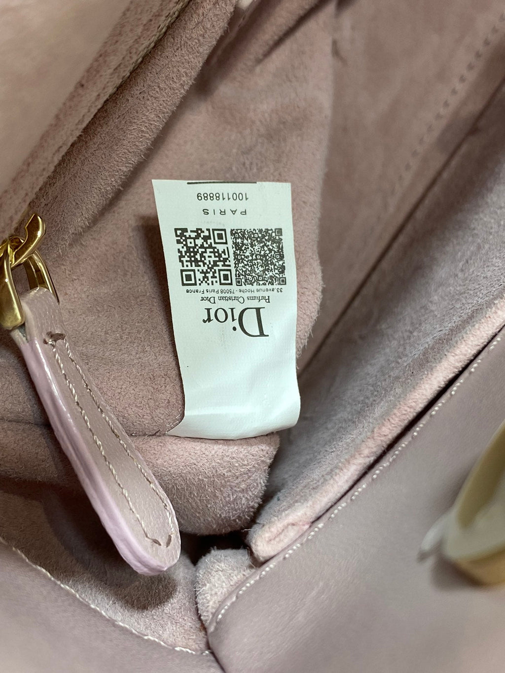 Small Lady Dior My ABCDior Bag M0538 Pink Cannage Lambskin - Default Title - View 10