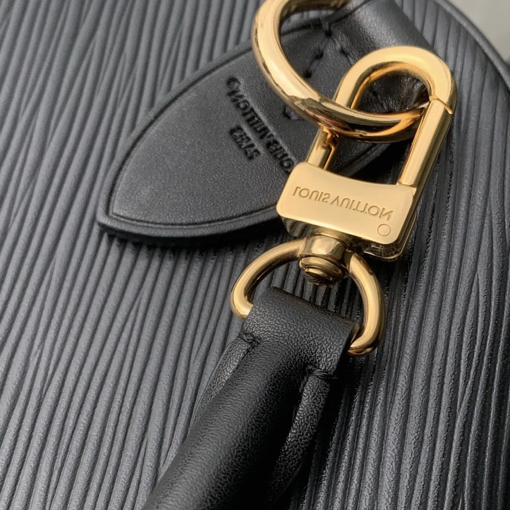Louis Vuitton Speedy Soft 30 Bag, M29096 Black Cowhide leather