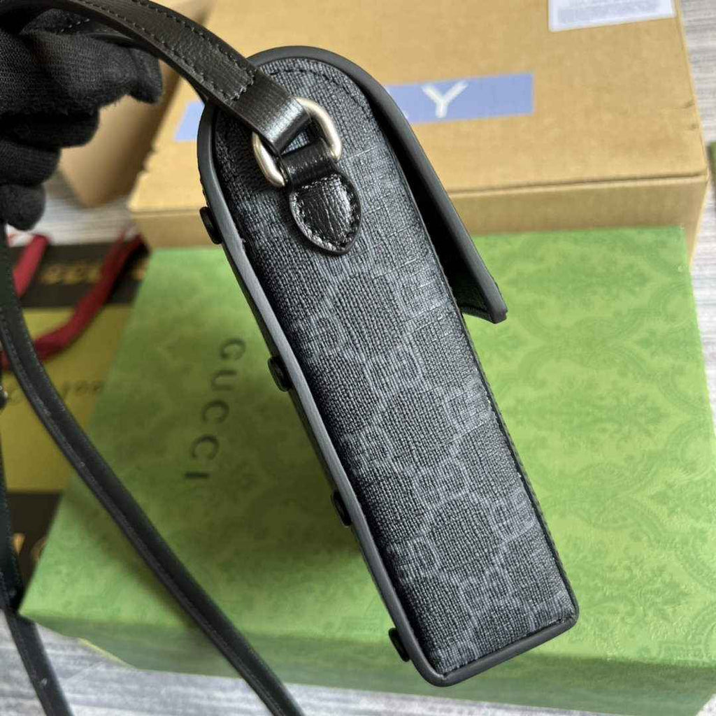 Gucci ‎699402 Mini bag with Interlocking G Black GG Supreme
