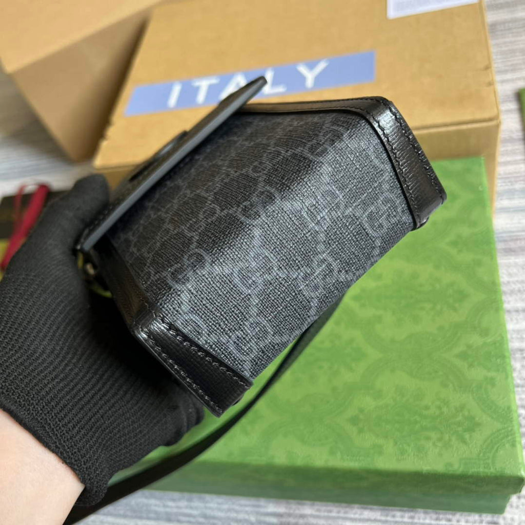 Gucci ‎699402 Mini bag with Interlocking G Black GG Supreme